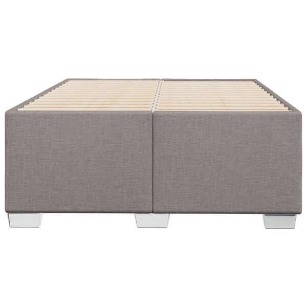 vidaXL Bettgestell ohne Matratze Taupe 120x190 cm Stoff
