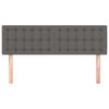 vidaXL Kopfteile Grau 144x5x78/88 cm Kunstleder