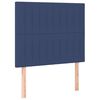 vidaXL Boxspringbett mit Matratze Blau 90x190 cm Stoff