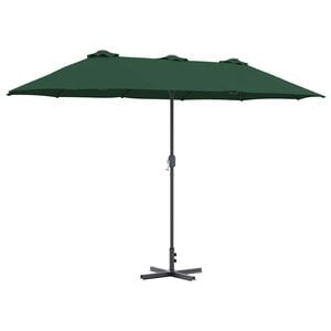 vidaXL Gartensonnenschirm 370 x 197 x 239 cm Polyester und Aluminium