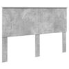 vidaXL Bettrahmen mit Kopfteil Beton Grau 150 x 200 cm Holzwerkstoff