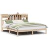 vidaXL Massivholzbett mit Regal ohne Matratze 180x200 cm Kiefernholz