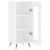 vidaXL Sideboard Hochglanz-Wei&szlig; 34,5x34x90 cm Holzwerkstoff
