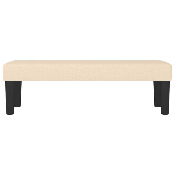 vidaXL Sitzbank Creme 100x30x30 cm Stoff