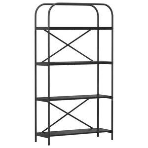 vidaXL B&uuml;cherregal 4 Ebenen 80 x 30 x 146 cm Holzwerkstoff