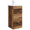 vidaXL Badezimmerschrank mit Waschbecken Altholz 42 x 40 x 84,5 cm