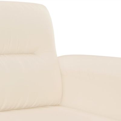 vidaXL 2-Sitzer-Sofa Beige 120 cm Mikrofasergewebe