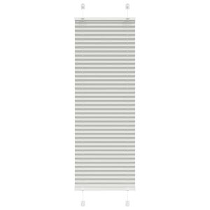 vidaXL Plissee Hellgrau 40x100 cm Stoffbreite 39,4 cm Polyester
