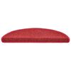vidaXL Stufenmatten 20 Stk. 56x17x3 cm Rot Halbrund