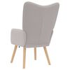 vidaXL Sessel Hellgrau 62 x 67 x 95,5 cm Sherpa-Stoff