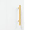 vidaXL Sideboard Hochglanz-Wei&szlig; 69,5x34x90 cm Holzwerkstoff