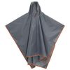 vidaXL Regenponcho mit Kapuze 2-in-1-Design Grau und Orange 223x145 cm