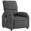 vidaXL Massage-Relaxsessel, Stoff, Dunkelgrau