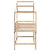 vidaXL Hochbett mit Leiter und Dach 90x190 cm Massivholz Kiefer