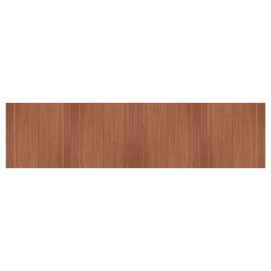 vidaXL Teppich Rechteckig Braun 100x400 cm Bambus