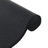 vidaXL Teppich Rechteckig Schwarz 70x1000 cm Bambus