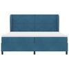 vidaXL Boxspringbett mit Matratze Dunkelblau 200 x 200 cm Polyester