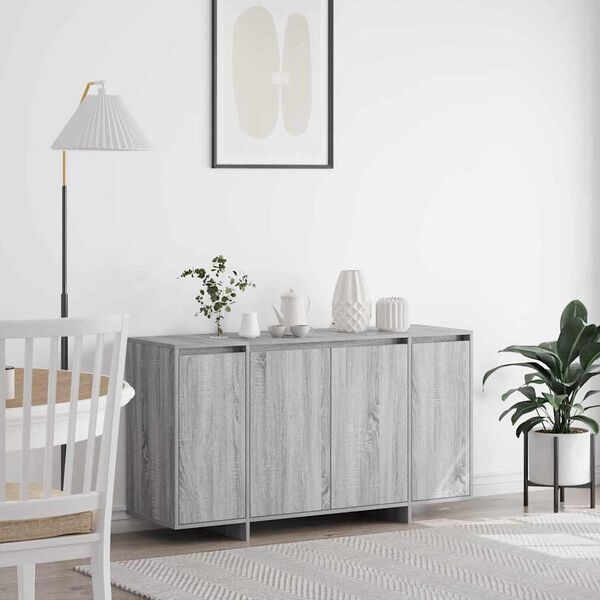vidaXL Sideboard Graues Sonoma 135 x 41 x 75 cm Holzwerkstoff