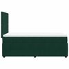 vidaXL Boxspringbett mit Matratze Dunkelgr&uuml;n 90x200 cm Samt