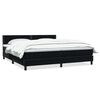 vidaXL Boxspringbett mit Matratze Schwarz 180x220 cm Samt