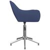 vidaXL Esszimmerstuhl Drehbar Blau Stoff