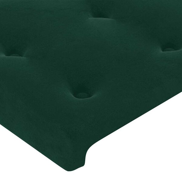 vidaXL Kopfteil Dunkelgr&uuml;n 90x5x118/128 cm Samt