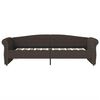 vidaXL Tagesbett mit Matratze USB Dunkelbraun Stoff 90x200 cm