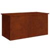 vidaXL Au&szlig;enlagerbox Rostig 100 x 50,5 x 50 cm Stahl