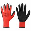 vidaXL Arbeitshandschuhe 12 Stk. Rot und Schwarz 10 / XL