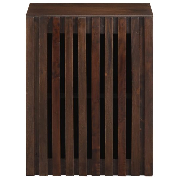 vidaXL Bad-Wandschrank 38x34x48 cm Braun Massivholz Mango