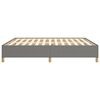 vidaXL Bettgestell ohne Matratze Dunkelgrau 180x200 cm Stoff