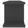 vidaXL Wandregale 2 Stk. Grau 75x18x20 cm Holzwerkstoff