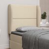 vidaXL Kopfteil Ohr Creme 80 x 23 x 6 cm Stoff