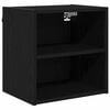 vidaXL H&auml;ngeschrank Schwarz Eichen-Optik 40 x 29,5 x 40 cm