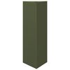 vidaXL Pflanzk&uuml;bel 2 Stk. Olivgr&uuml;n Dreieckig 30x26x75 cm Stahl