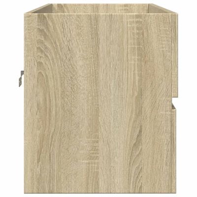 vidaXL Waschbeckenunterschrank Sonoma-Eiche 90x38,5x45cm Holzwerkstoff