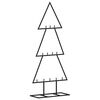 vidaXL Metall-Weihnachtsbaum Deko Schwarz 60 cm