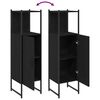 vidaXL Badezimmerm&ouml;bel-Set Schwarz Eichen-Optik 33 x 33 x 120,5 cm