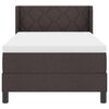 vidaXL Boxspringbett mit Matratze mit Matratze Dunkelbraun 90 x 200 cm