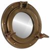 vidaXL Bullaugen-Spiegel Wandmontage &Oslash;23 cm Aluminium und Glas