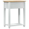 vidaXL Konsolentisch Wei&szlig; 55 x 35 x 73 cm Massives Kiefernholz
