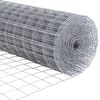 vidaXL Zaun mit Pfosten Silber 1,6 x 10 m Stahl und PVC