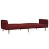 vidaXL Schlafsofa 2-Sitzer Weinrot Stoff