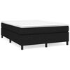 vidaXL Boxspringbettgestell Schwarz 140x200 cm Stoff