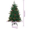 vidaXL K&uuml;nstlicher Weihnachtsbaum mit 150 LEDs mit St&auml;nder Gr&uuml;n 120 cm
