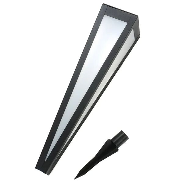 HI LED-Solar-Gartenleuchte 58 cm Schwarz