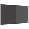 vidaXL Küchenrückwand Dunkelgrau 70 x 40 x 0,6 cm Gehärtetes Glas