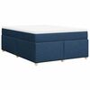 vidaXL Boxspringbett mit Matratze Blau 140x190 cm Stoff