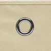 vidaXL Aufbewahrungsboxen 10 Stk. Creme 32x32x32 cm Stoff