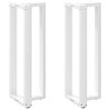vidaXL Bartischbeine T-Form 2 Stk. Wei&szlig; 40x35x(110-111) cm Stahl